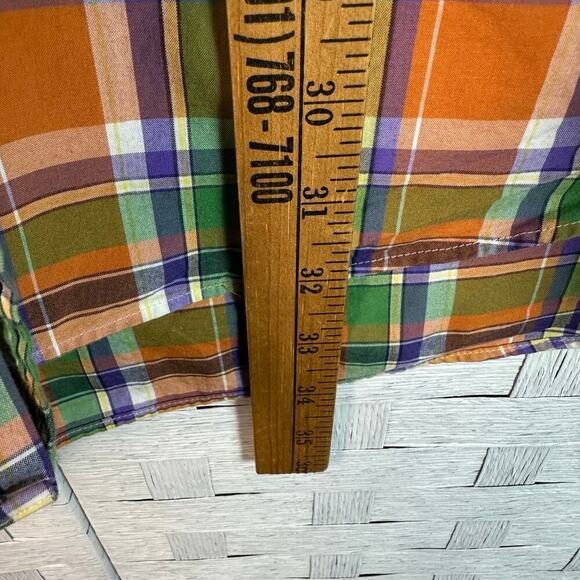 Ralph Lauren plaid men’s shirt, button-down cotton spring  - Picture 9 of 11